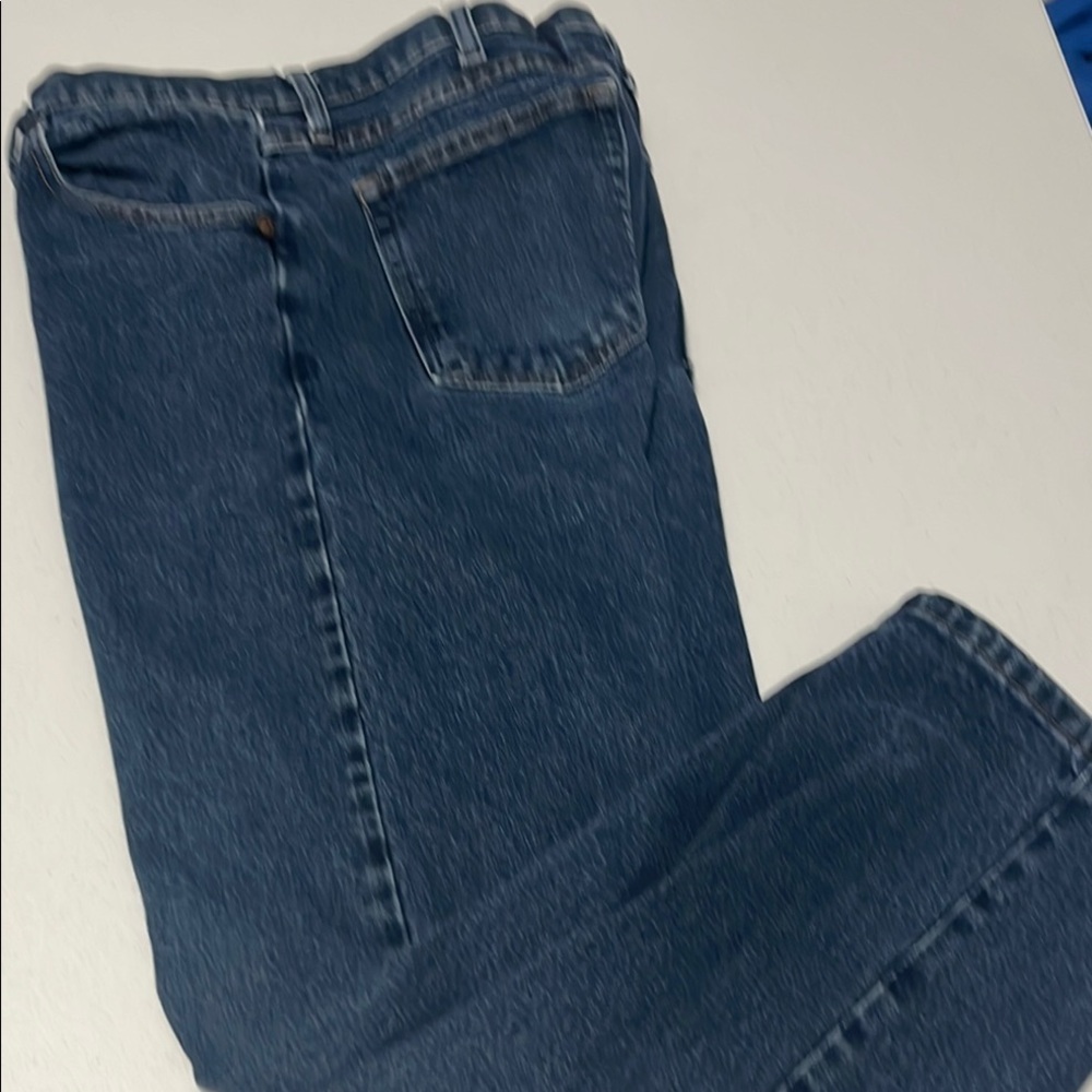 Wrangler Blue Straight Denim Jeans Classic Style